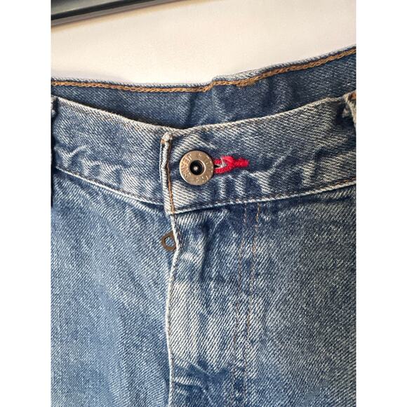 Tommy Jeans🌿Men’s Relaxed Fit Blue Denim Jeans Size 36x32 90s Y2K Jeans - Picture 3 of 10